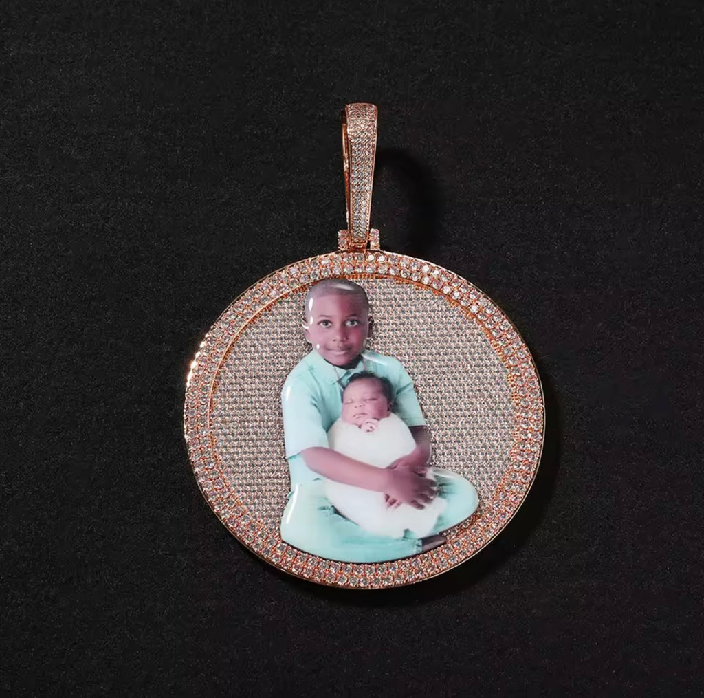 Large 3D Cutout Picture Memorial Pendant