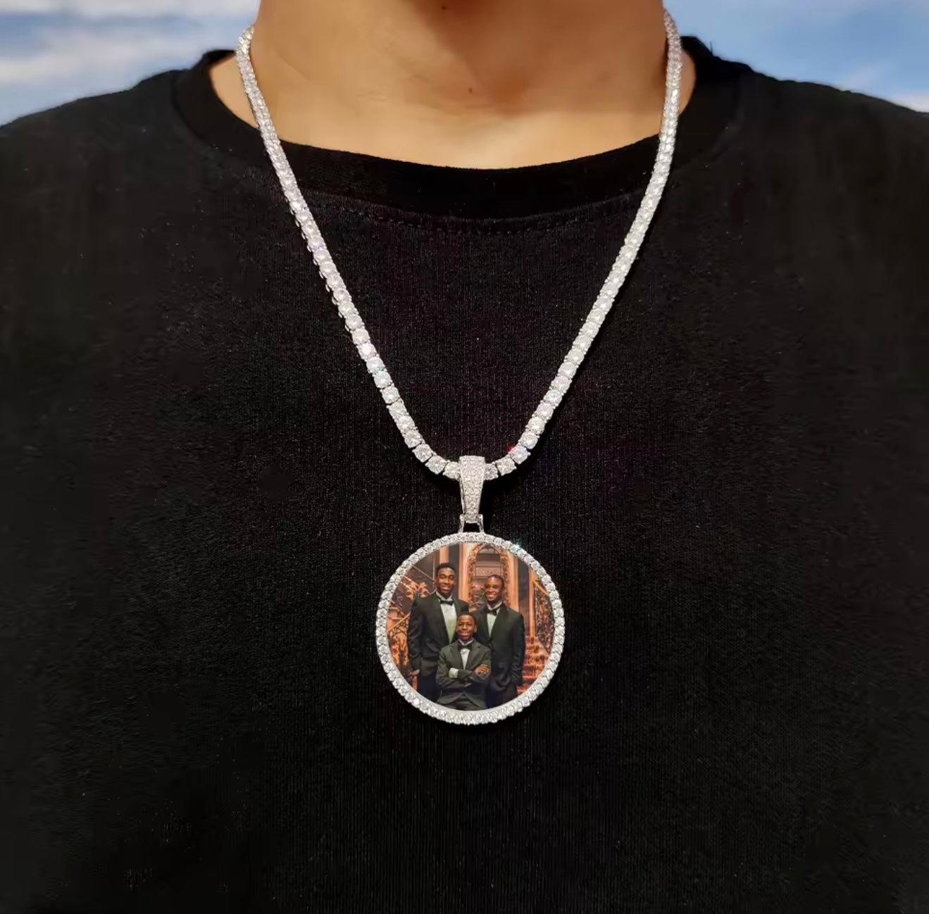 Medium Picture Memorial Pendant