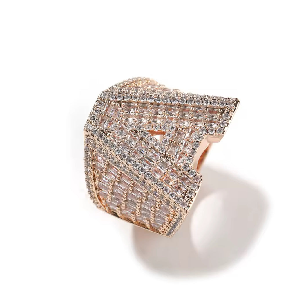Bussdown Letter Ring